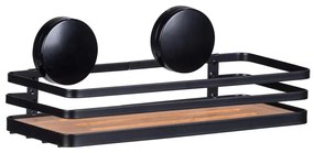 WENKO 24979800-Mensola ALBA 26,5x12,5 cm nero/marrone