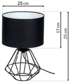 Lampada da tavolo COLIN 1xE27/60W/230V