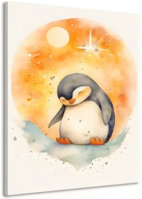 Stampa su tela – Pinguino sognante