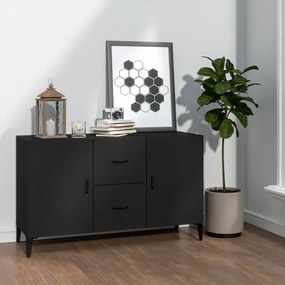 Credenza nera 100x36x60 cm in legno multistrato