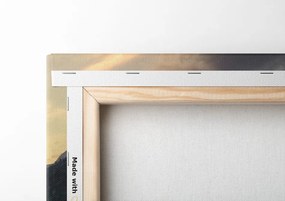 Quadro su tela – Paesaggio montano sul lago
