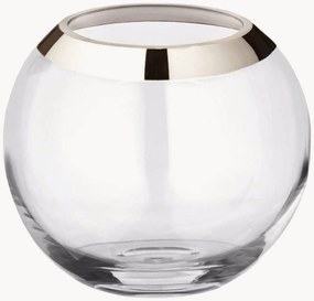 Vaso in cristallo soffiato con bordo in platino Mirinde