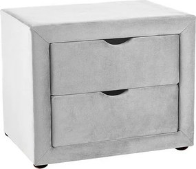 Comodino ET-002 Velvet – grigio chiaro Bluvel 03