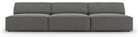 Divano in velluto grigio 240 cm Jodie - Micadoni Home