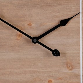 Orologio da Parete Naturale Legno di abete 60 x 5 x 60 cm