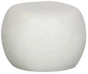 Tavolino bianco rotondo ø 50 cm Pebble - vtwonen