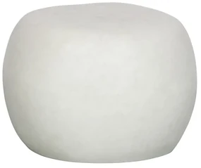 Tavolino bianco rotondo ø 50 cm Pebble - vtwonen