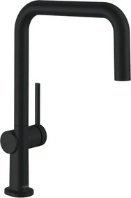 Rubinetto da cucina fisso a u Talis M54 nero verniciato satinato HANSGROHE