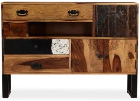 Credenza in legno massello di sheesham 115x30x80 cm