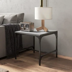 Tavolino da salotto grigio sonoma 50x50x35 cm legno multistrato