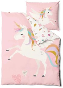 Biancheria da letto per bambini in cotone per letto singolo 140x200 cm Unicorn - Bonami Selection