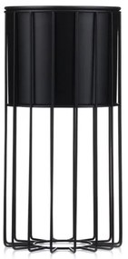 Vaso da fiori in metallo LOFT 42x20 cm nero