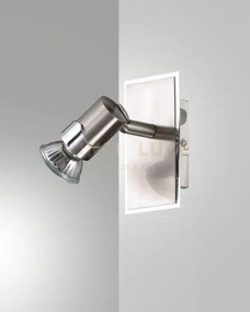 Alice spot  1 luce attacco gu10 nichel satinato s/l