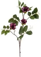 Set 4 Cubea Artificiale con 3 Fiori H.75 cm Viola