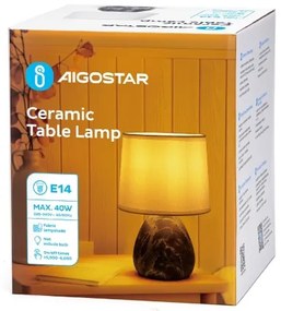 Aigostar - Lampada da tavolo 1xE14/40W/230V grigio
