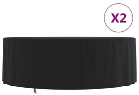 Coperture Per Mobili Da Giardino 2pz Ø 244x71 Cm 420d Oxford /