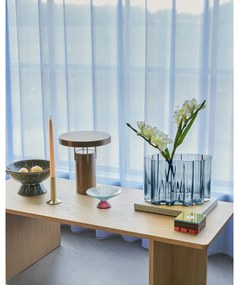 Fruttiera in vetro rosso e blu ø 15 cm Bonbon - Hübsch