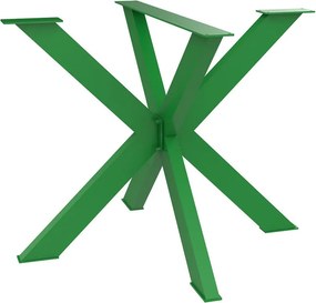 Gamba per mobili a stella STEELMI Stella in acciaio verde lucido L 87 x P 90 x H 72 cm