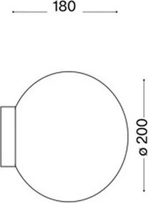 Ideal Lux 59815 - Lampada da parete LED RGBW MAPA 1xE27/9W/230V