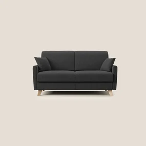 Edgar divano letto matrimoniale in tessuto felis impermeabile T03 antracite 200 cm (mat. 160x197)