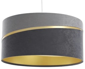 Lampadario a sospensione con filo SWING 1xE27/60W/230V grigio/oro