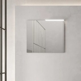 Specchio rettangolare 81 cm con lampada LED a filo muro