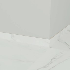 Piastrella battiscopa Always in gres porcellanato bianco lucido L 60 x H 10 cm x Sp 9 mm confezione da 9 ml