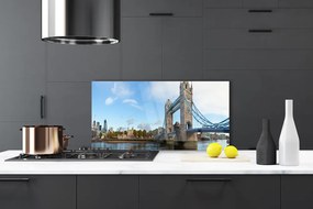 Rivestimento parete cucina Architettura del ponte di Londra 100x50 cm