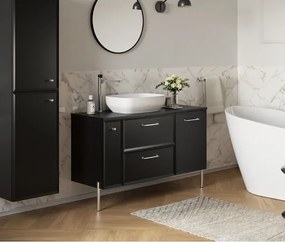 Cersanit S590-100 - Mobile sottolavabo sospeso MILLE SLIM 60x38 cm, nero