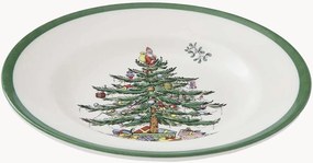 Set di 4 piatti da torta in gres Christmas Tree