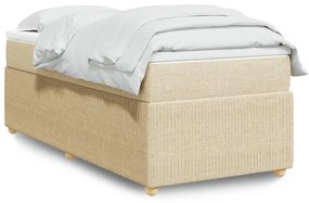 Giroletto A Molle Con Materasso Crema 100x200 Cm İn Tessuto /