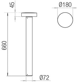 PIN Piantana LED 25W/840