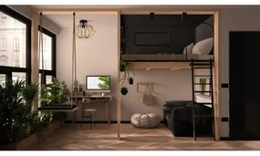 Lampadario a plafone EARTH 1xE27/60W/230V nero/beige