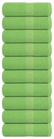 Asciugamani Per Sapone 10 Pz Verde Mela 30x30cm 360 G/m² Cotone /