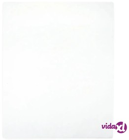 vidaXL Lenzuola con Angoli Jersey 2pz Bianche 90x200 cm Cotone