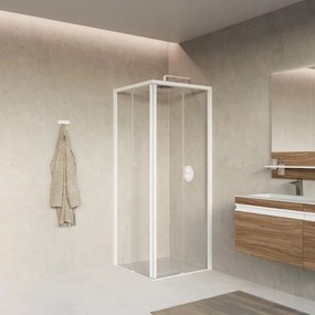 Lato fisso per box doccia Top H 200cm X 73-75cm dx Sp. 8 mm vetro trasparente profilo cromo