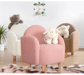 Poltroncina per bambini DORY rosa chiaro