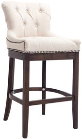 Sgabello Bar Lakewood Stoff Antik-dunkel - Eleganza E Confort İn Uno. / Creme