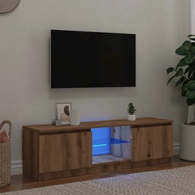 Mobile Porta Tv Con Led Artigianale 120x30x36 Cm Multistrato /