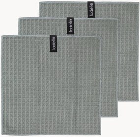 Set di 3 strofinacci waffle Sage