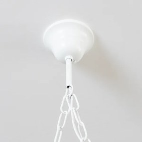 Brilagi - Lampadario a sospensione con catena QUEEN 2xE14/40W/230V faggio/color crema
