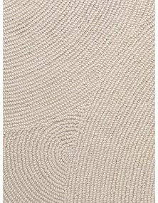 Tappeto rotondo colore naturale chiaro in lana tessuto a mano ø 200 cm Eleni Natural White – Hanse Home