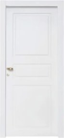 Porta a bugna a battente reversibile bianco Laccato 80x210 cm