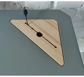 Tavolo da lavoro angolare bianco Ashme - Ragaba