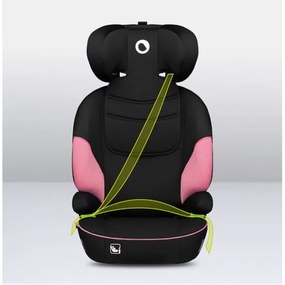 Lionelo - Seggiolino auto LARS i-Dimensioni 100-150 cm nero/rosa