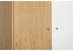 Armadio bianco in rovere 80x190 cm Flora - Woodman