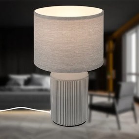 Brilo - Lampada da tavolo INO 1xE14/10W/230V grigia
