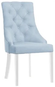 Sedia provenzale velluto blu trapuntata Princess 83-Arrediorg