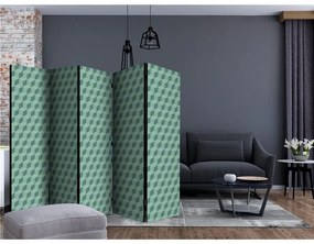 Paravento Monochromatic cubes II [Room Dividers]