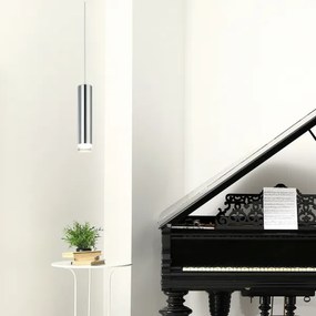 Lampadario a sospensione con filo ARMIN 1xGU10/10W/230V cromo lucido